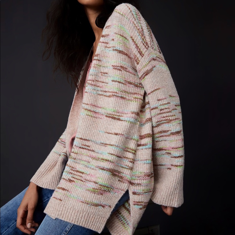 NWOT Anthropologie Leah Space-Dyed Cardigan - Picture 3 of 4
